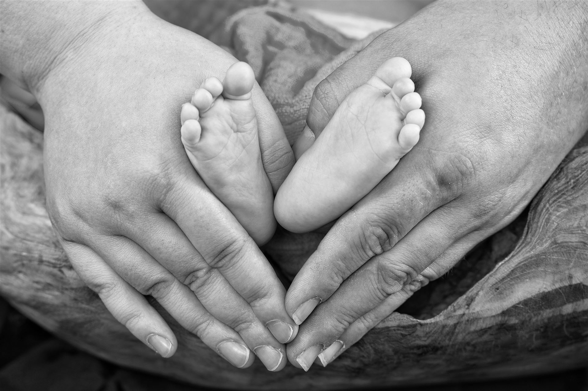 Detail Babyfüße – nah & liebevoll